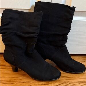 AEROSOLES Black Heeled Boots for Women